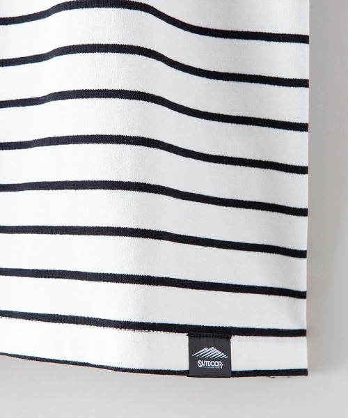 OUTDOOR PRODUCTS APPAREL（アウトドアプロダクツアパレル）の「ヘビーオンス　ボーダーTシャツ（Tシャツ/カットソー・メンズ・ブラック/ネイビー・X-LARGE/MEDIUM/LARGE）」の8枚目の写真
