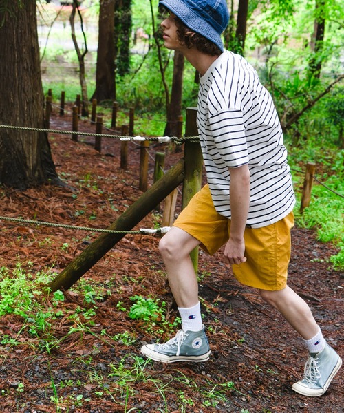 OUTDOOR PRODUCTS APPAREL（アウトドアプロダクツアパレル）の「ヘビーオンス　ボーダーTシャツ（Tシャツ/カットソー・メンズ・ブラック/ネイビー・X-LARGE/MEDIUM/LARGE）」の16枚目の写真