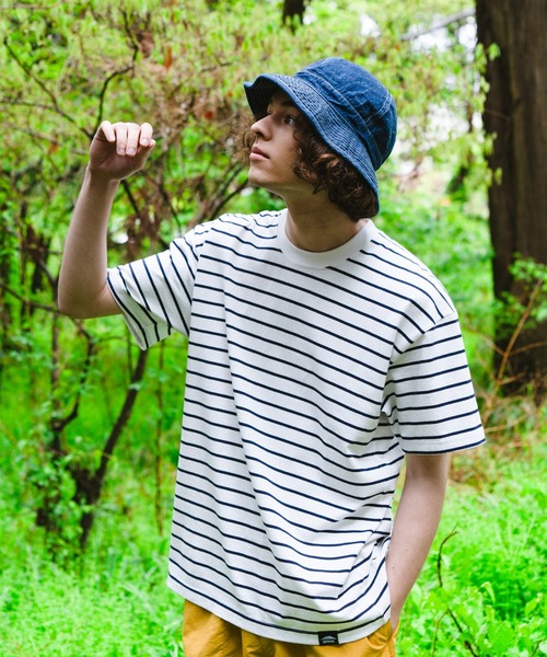 OUTDOOR PRODUCTS APPAREL（アウトドアプロダクツアパレル）の「ヘビーオンス　ボーダーTシャツ（Tシャツ/カットソー・メンズ・ブラック/ネイビー・X-LARGE/MEDIUM/LARGE）」の13枚目の写真