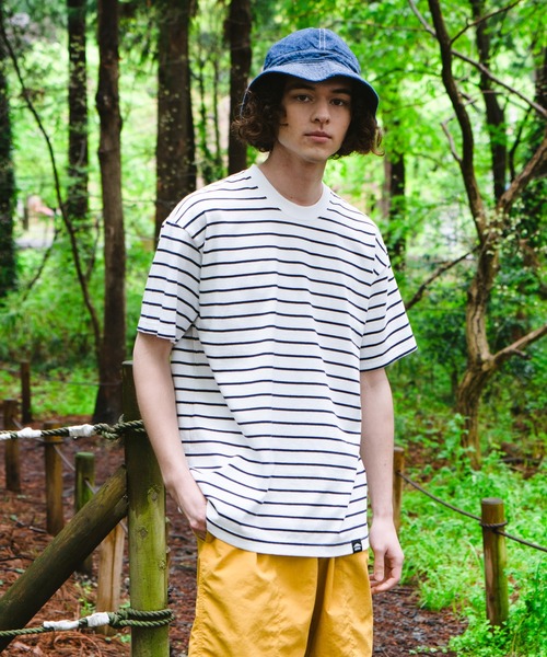 OUTDOOR PRODUCTS APPAREL（アウトドアプロダクツアパレル）の「ヘビーオンス　ボーダーTシャツ（Tシャツ/カットソー・メンズ・ブラック/ネイビー・X-LARGE/MEDIUM/LARGE）」の15枚目の写真