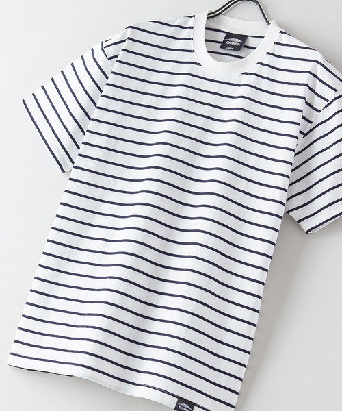 OUTDOOR PRODUCTS APPAREL（アウトドアプロダクツアパレル）の「ヘビーオンス　ボーダーTシャツ（Tシャツ/カットソー・メンズ・ブラック/ネイビー・X-LARGE/MEDIUM/LARGE）」の19枚目の写真