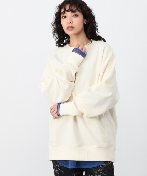 OFAKIND(オフアカインド)の「OFAKIND / BIGシルエットプルオーバー(Tシャツ/カットソー・レディース・オフホワイト/グレー/モカ・0/1/2)」の8枚目の写真