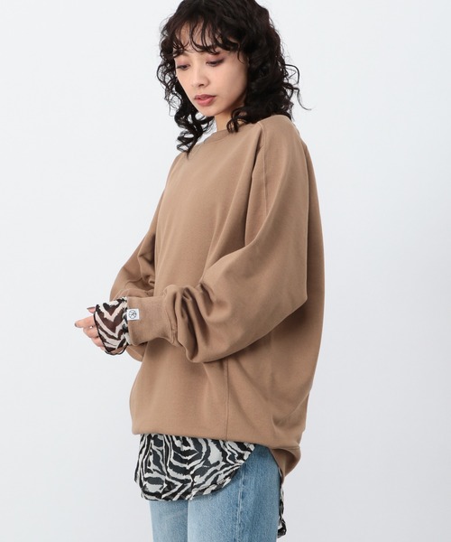 OFAKIND(オフアカインド)の「OFAKIND / BIGシルエットプルオーバー(Tシャツ/カットソー・レディース・オフホワイト/グレー/モカ・0/1/2)」の15枚目の写真