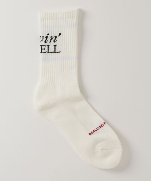 MAGIC NUMBER(マジック ナンバー)の「【MAGIC NUMBER】LIVIN' WELL SOCKS(ソックス/靴下・メンズ・ホワイト/ヘザーグレー・FREE)」の3枚目の写真