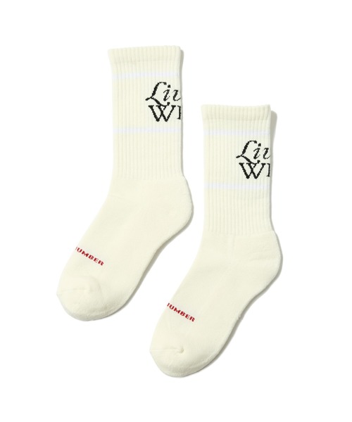 MAGIC NUMBER(マジック ナンバー)の「【MAGIC NUMBER】LIVIN' WELL SOCKS(ソックス/靴下・メンズ・ホワイト/ヘザーグレー・FREE)」の2枚目の写真
