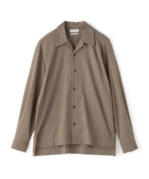 ウールナイロンジャージー オープンカラーシャツ