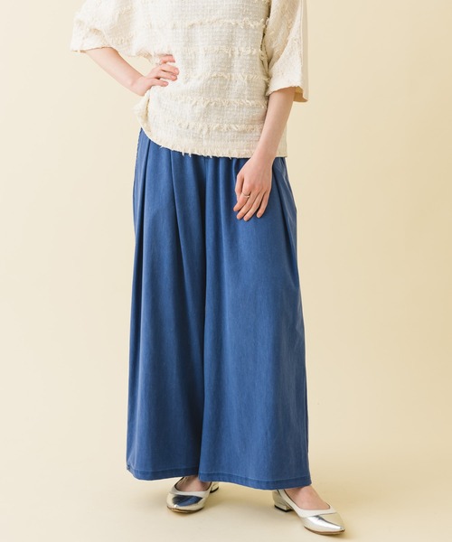 malla（マーラ）の「malla ストレッチワイドパンツ（その他パンツ・レディース・ホワイト/ブルー・FREE）」の17枚目の写真