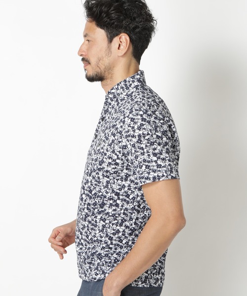 MEN'S BIGI(メンズビギ)の「<ZOY/ゾーイ>DRYMASTER スモールフラワー鹿の子カットソー made in japan(ポロシャツ・メンズ・ネイビー/グレー・01/02/03)」の16枚目の写真