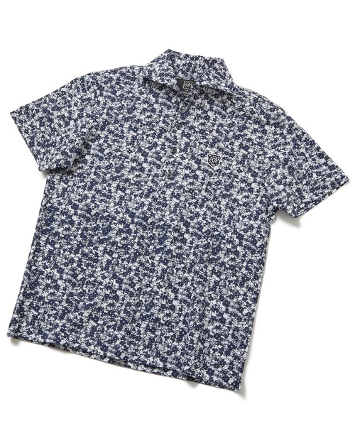 MEN'S BIGI(メンズビギ)の「<ZOY/ゾーイ>DRYMASTER スモールフラワー鹿の子カットソー made in japan(ポロシャツ・メンズ・ネイビー/グレー・01/02/03)」の9枚目の写真