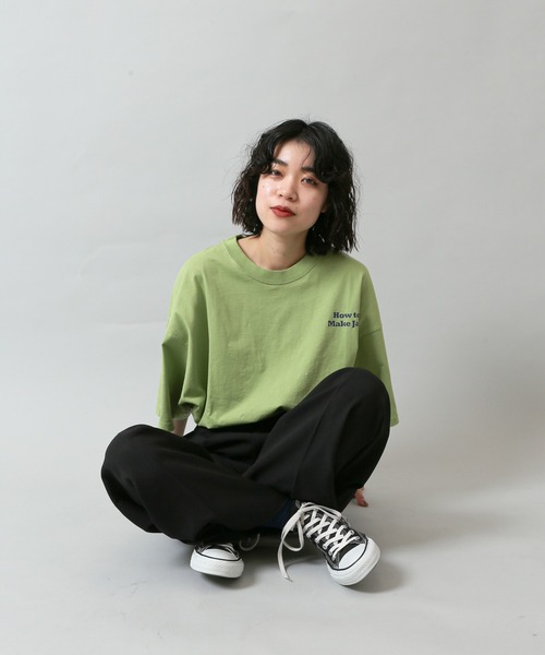 Oriens JOURNAL STANDARD（オリエンス ジャーナルスタンダード）の「Make Jam Tee（Tシャツ/カットソー・レディース・ホワイト/ブラック/グリーン・MEDIUM/LARGE）」の5枚目の写真