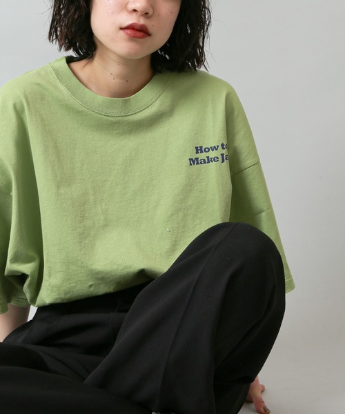 Oriens JOURNAL STANDARD（オリエンス ジャーナルスタンダード）の「Make Jam Tee（Tシャツ/カットソー・レディース・ホワイト/ブラック/グリーン・MEDIUM/LARGE）」の14枚目の写真