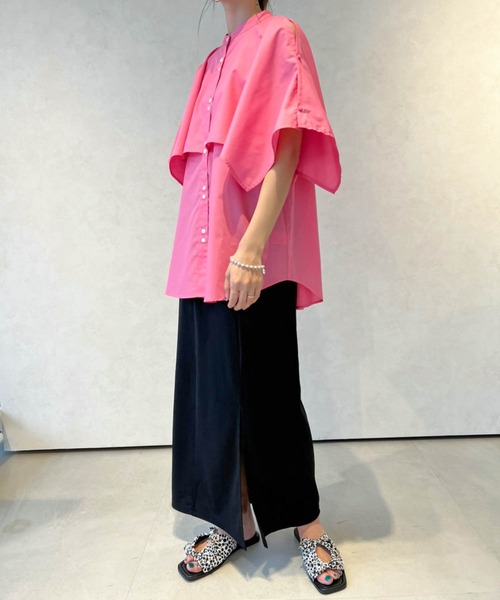 Birthday room（バースデイルーム）の「２WAYケープブラウス（シャツ/ブラウス・レディース・オフホワイト/ピンク/ライム・FREE）」の14枚目の写真