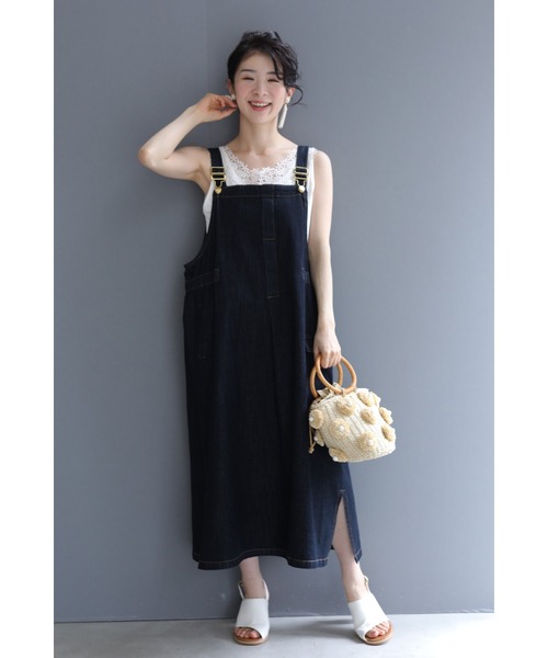 cawaii(カワイイ)の「前後で着れる 花レース レイヤードタンクトップ(タンクトップ・レディース・ホワイト/ブラック・FREE)」の17枚目の写真