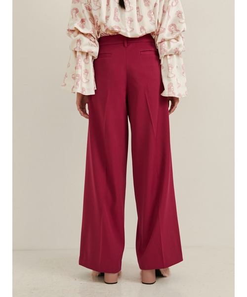 PAMEO POSE（パメオポーズ）の「Jeanne Trousers（スラックス・レディース・ブラック/ピンク・SMALL/MEDIUM）」の7枚目の写真