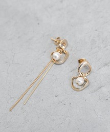 アシメパールリングピアス 285805