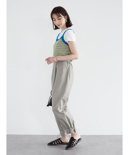 Green　Parks（グリーンパークス）の「アソート柄ニットタンク＊（タンクトップ・レディース・その他7/ストライプ・FREE）」の8枚目の写真