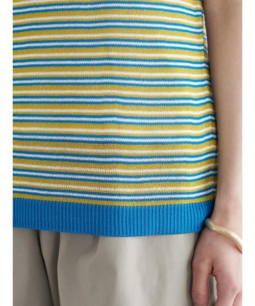 Green　Parks（グリーンパークス）の「アソート柄ニットタンク＊（タンクトップ・レディース・その他7/ストライプ・FREE）」の18枚目の写真