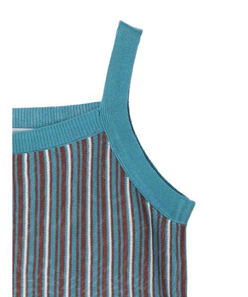 Green　Parks（グリーンパークス）の「アソート柄ニットタンク＊（タンクトップ・レディース・その他7/ストライプ・FREE）」の19枚目の写真