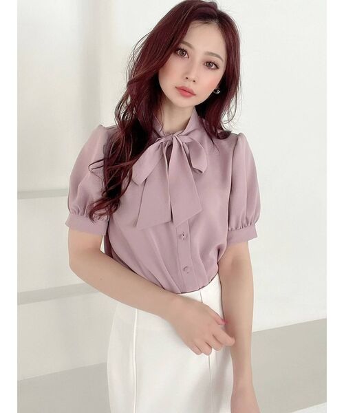 RESEXXY（リゼクシー）の「ボウタイパフブラウス（シャツ/ブラウス・レディース・アイボリー/ピンク/ブルー/その他1/ブラック・FREE）」の16枚目の写真