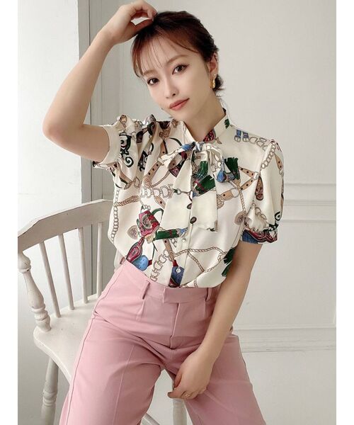 RESEXXY（リゼクシー）の「ボウタイパフブラウス（シャツ/ブラウス・レディース・アイボリー/ピンク/ブルー/その他1/ブラック・FREE）」の22枚目の写真