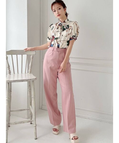 RESEXXY（リゼクシー）の「ボウタイパフブラウス（シャツ/ブラウス・レディース・アイボリー/ピンク/ブルー/その他1/ブラック・FREE）」の13枚目の写真