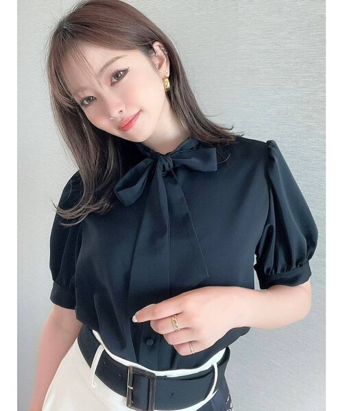 RESEXXY（リゼクシー）の「ボウタイパフブラウス（シャツ/ブラウス・レディース・アイボリー/ピンク/ブルー/その他1/ブラック・FREE）」の18枚目の写真