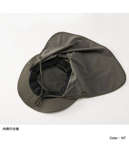 THE NORTH FACE（ザノースフェイス）の「ザ・ノースフェイス / サンシールドハット NN02103 （ユニセックス）（ハット・メンズ・カーキ系/ブラック・LARGE/MEDIUM）」の4枚目の写真