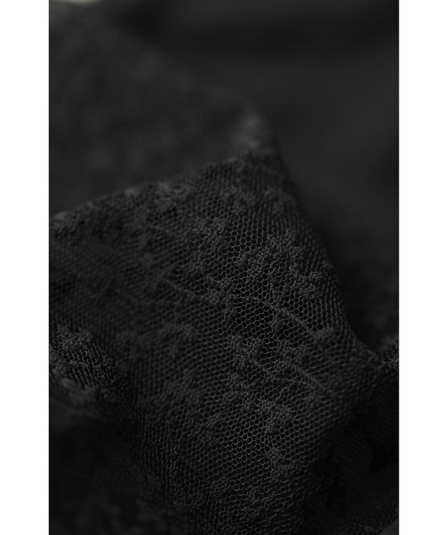 cawaii(カワイイ)の「(黒)チュールを重ねたパフスリーブのTシャツトップス(Tシャツ/カットソー・レディース・ブラック・FREE)」の20枚目の写真