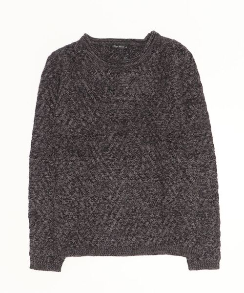 Bling Leads(ブリングリーズ)の「【Bling Leads】ダイヤ柄ニット(ニット/セーター・メンズ・杢グレー/ホワイト/ブラック系その他/ブラック/ベージュ・MEDIUM/LARGE)」の10枚目の写真
