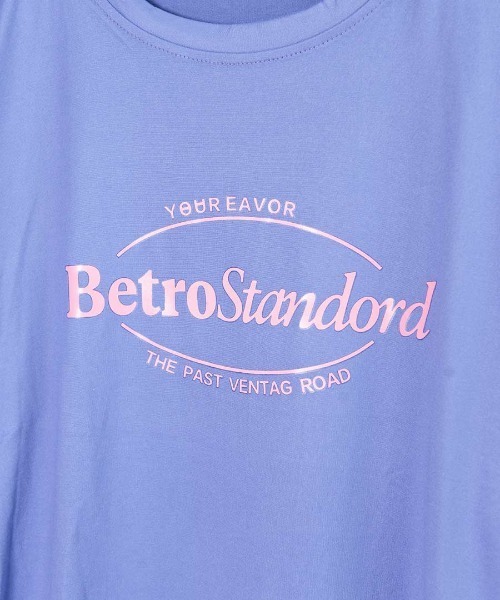 shopnikoniko(ショップニコニコ)の「ビックシルエットレタリング半袖Tシャツ(Tシャツ/カットソー・レディース・ホワイト/ピンク/ブルー・フリー)」の7枚目の写真