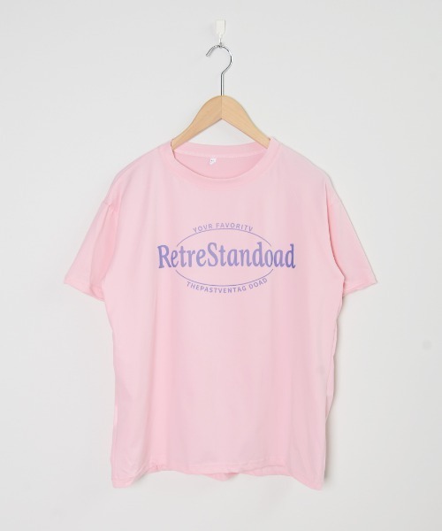 shopnikoniko(ショップニコニコ)の「ビックシルエットレタリング半袖Tシャツ(Tシャツ/カットソー・レディース・ホワイト/ピンク/ブルー・フリー)」の11枚目の写真