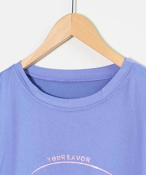 shopnikoniko(ショップニコニコ)の「ビックシルエットレタリング半袖Tシャツ(Tシャツ/カットソー・レディース・ホワイト/ピンク/ブルー・フリー)」の5枚目の写真