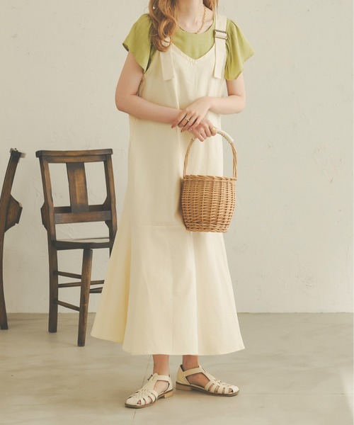 Ambre Neige(アンブルネージュ)の「2WAYラッフルチュニックブラウス/WEB/EC限定商品(シャツ/ブラウス・レディース・オフホワイト/ライトグリーン/ライトベージュ・FREE)」の22枚目の写真