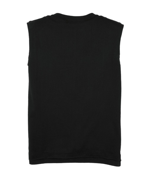 VIAVANDA（ヴィアヴァンダ）の「SHOULDER PAD TANK（Tシャツ/カットソー・レディース・グレー/ブラック・FREE）」の8枚目の写真