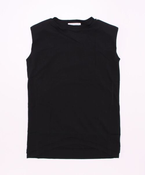 VIAVANDA（ヴィアヴァンダ）の「SHOULDER PAD TANK（Tシャツ/カットソー・レディース・グレー/ブラック・FREE）」の15枚目の写真