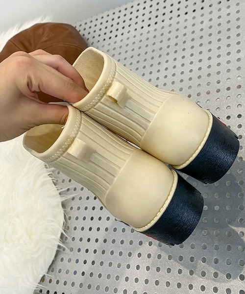 aimoha（アイモハ）の「完全防水レインブーツ（レインシューズ・レディース・ブラック/ブラウン/オフホワイト・23.5cm/24.5cm/23.0cm/24.0cm/25.0cm）」の10枚目の写真