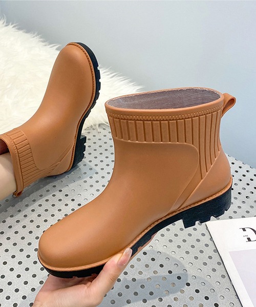 aimoha（アイモハ）の「完全防水レインブーツ（レインシューズ・レディース・ブラック/ブラウン/オフホワイト・23.5cm/24.5cm/23.0cm/24.0cm/25.0cm）」の13枚目の写真