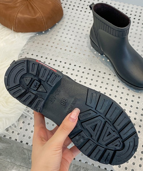 aimoha（アイモハ）の「完全防水レインブーツ（レインシューズ・レディース・ブラック/ブラウン/オフホワイト・23.5cm/24.5cm/23.0cm/24.0cm/25.0cm）」の12枚目の写真