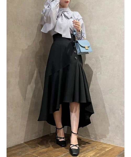 dazzlin（ダズリン）の「フリルリボン2WAYブラウス（シャツ/ブラウス・レディース・アイボリー/ブラウン/パープル/ネイビー/その他1・FREE）」の19枚目の写真