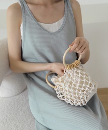 UNE MANSION | マクラメミニバッグ(ハンドバッグ)