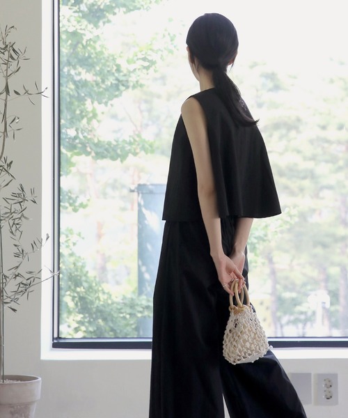 UNE MANSION（ユヌマンション）の「マクラメミニバッグ（ハンドバッグ・レディース・ブラウン/アイボリー・ONE SIZE）」の5枚目の写真