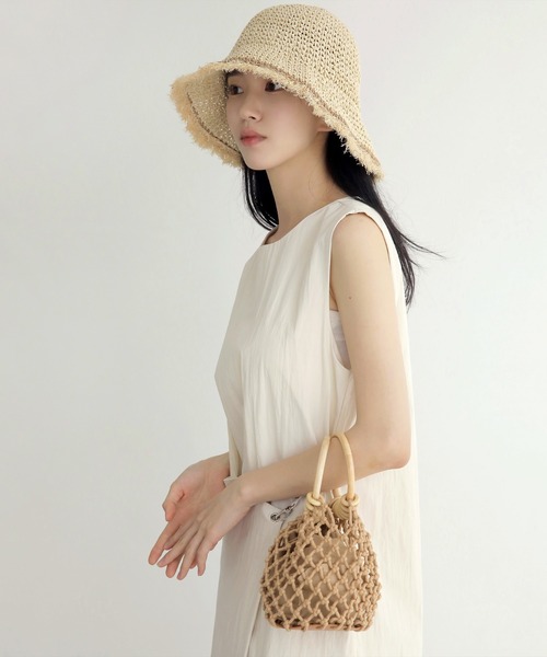 UNE MANSION（ユヌマンション）の「マクラメミニバッグ（ハンドバッグ・レディース・ブラウン/アイボリー・ONE SIZE）」の11枚目の写真