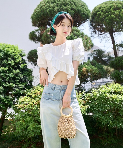 UNE MANSION（ユヌマンション）の「マクラメミニバッグ（ハンドバッグ・レディース・ブラウン/アイボリー・ONE SIZE）」の20枚目の写真