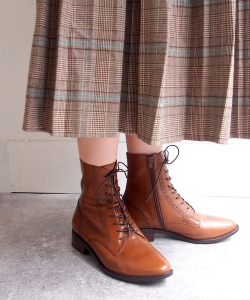 apres（アプレ）の「レースアップブーツ　-3750313（ブーツ・レディース・ブラック/ダークブラウン/ブラウン・23.5cm/23.0cm/24.0cm/22.5cm/25.0cm/24.5cm）」の3枚目の写真