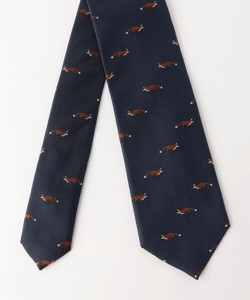 green label relaxing（グリーンレーベルリラクシング）の「GLR SILK② 8.0cm モチーフ1 ネクタイ（ネクタイ・メンズ・ダークグリーン/ネイビー・FREE）」の4枚目の写真