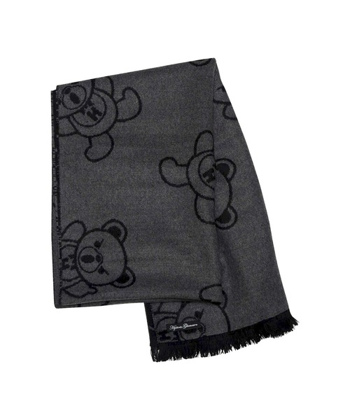 HYSTERIC GLAMOUR(ヒステリックグラマー)の「HYSTERIC BEAR ストール(バンダナ/スカーフ・レディース・グレー/レッド・FREE)」の5枚目の写真