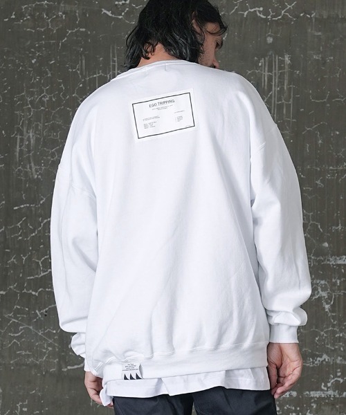 3点専用 エゴトリッピング CUT OFF NECK SWEAT スウェット EGO
