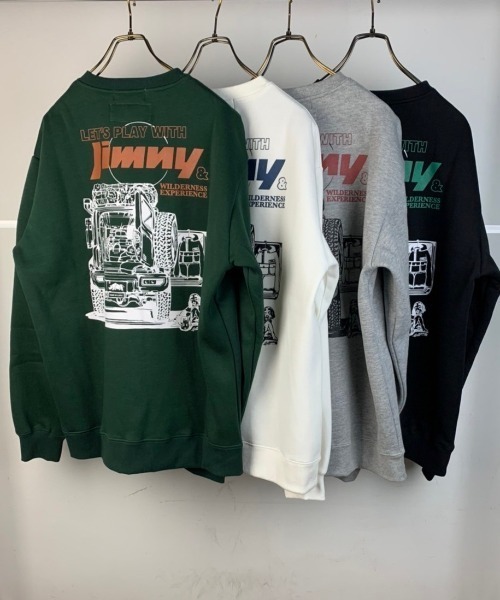 WILDERNESS EXPERIENCE(ウィルダネスエクスペリエンス)の「WILDERNESS EXPERIENCE/ウィルダネス エクスペリエンス WD×JIMNY ラゲッジスペースクルーネック WD22AW-JM03(スウェット・メンズ・ホワイト/ブラック/グレー/グリーン・MEDIUM/LARGE/X-LARGE)」の9枚目の写真
