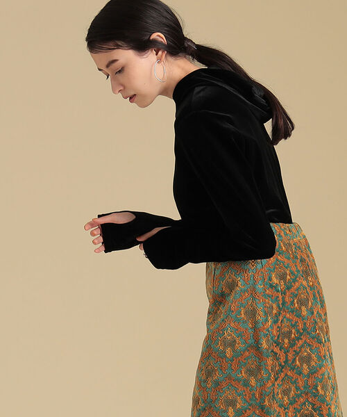 Ray BEAMS（レイビームス）の「Ray BEAMS / ベロア フーディー（その他トップス・レディース・ブラウン/ブラック・ONE SIZE）」の20枚目の写真