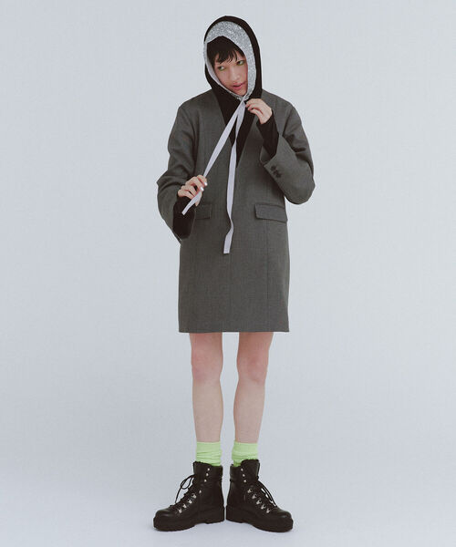 Ray BEAMS（レイビームス）の「Ray BEAMS / ベロア フーディー（その他トップス・レディース・ブラウン/ブラック・ONE SIZE）」の22枚目の写真